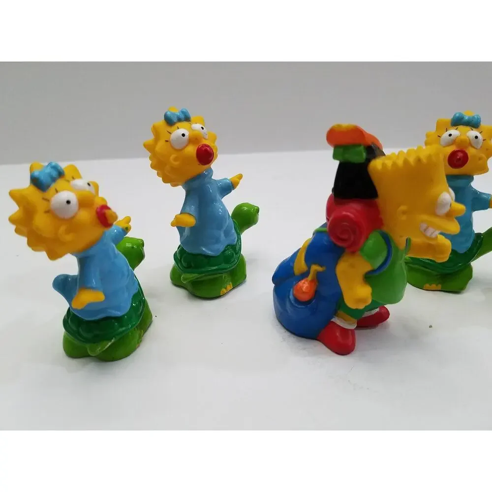Vintage Maggie and Bart Simpson Toys